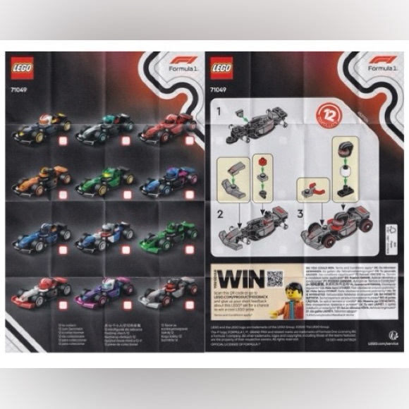 2 Lego 71049 F1  Series - Picture 7 of 10
